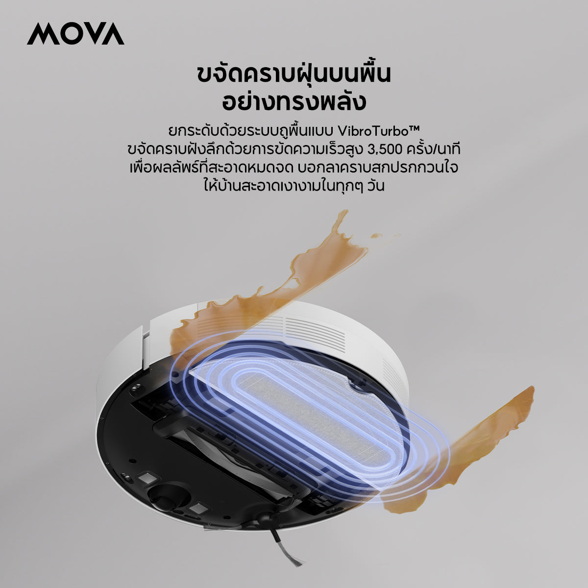 MOVA S10 Plus หุ่นยนต์ดูดฝุ่นถูพื้น 7000Pa แท่นเก็บฝุ่นอัจฉริยะ 90วันไม่ต้องเท ถูสั่นทรงพลัง ยกม็อบ ประกัน 1 ปี