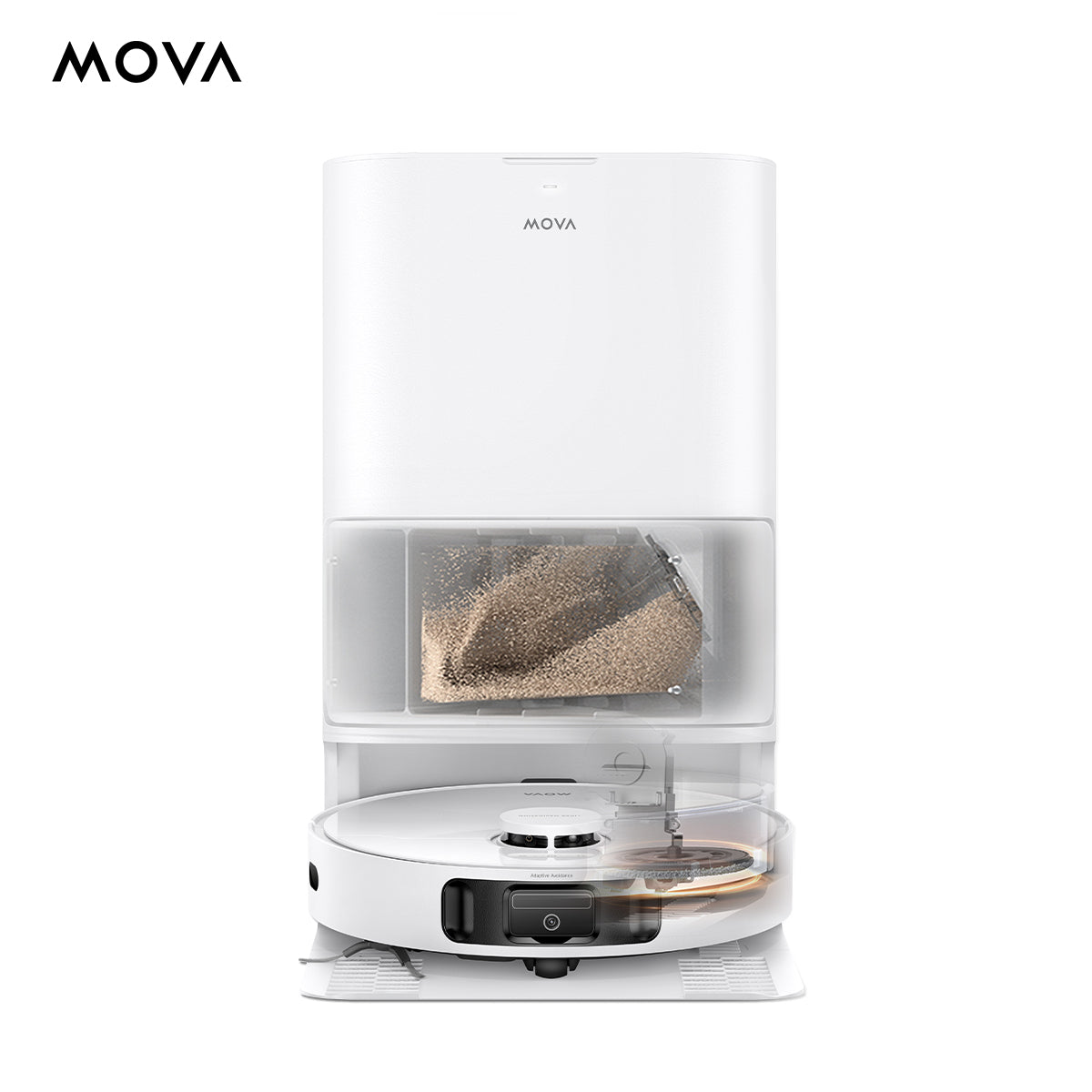 【NEW 2025】MOVA E40 Ultra Robot Vacuum Mop หุ่นยนต์ดูดฝุ่นและล้างพื้น แรงดูด19000Pa 75 วันไม่ต้องเทฝุ่น ลมร้อน 45℃ อบแห้ง