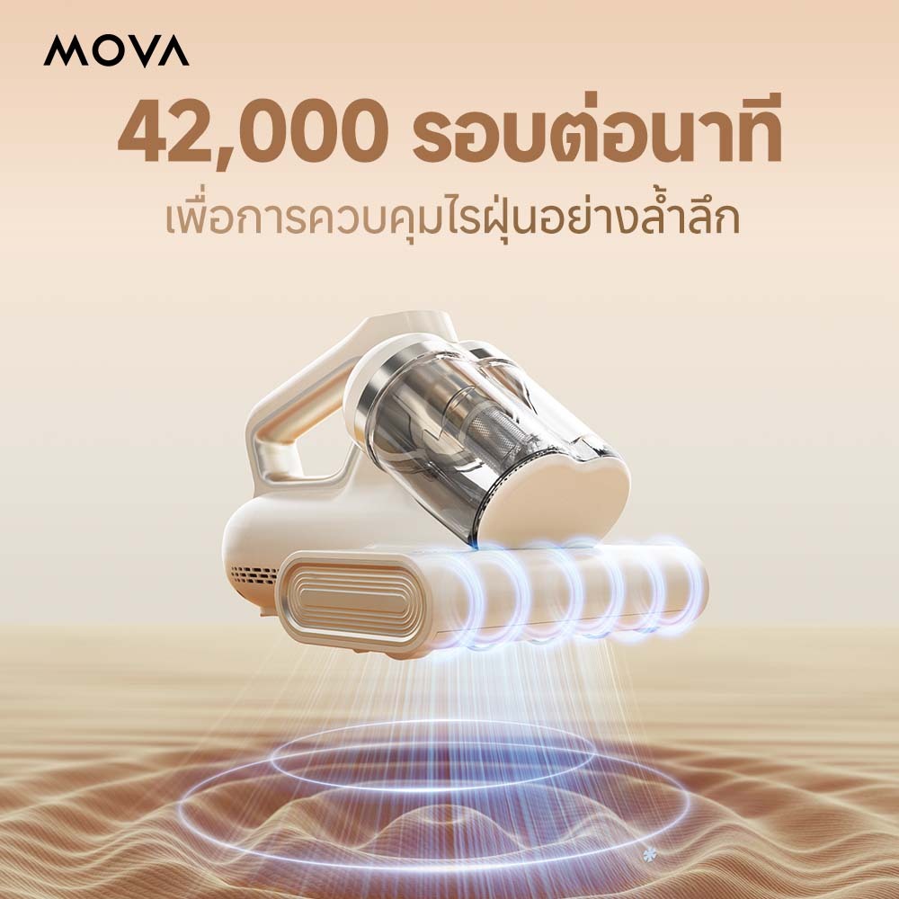 MOVA D10 Max Mite Remover เครื่องกําจัดไรฝุ่น แรงดูดทรงพลัง ฆ่าเชื้อด้วยแสงยูวี LED 99.99%